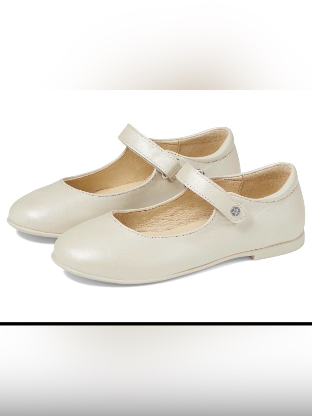 Naturino Darling Ivory Leather Mary Jane Shoes - Worn Once